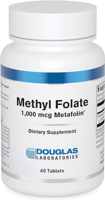 Douglas Laboratories Methyl Folate L-5-Mthf - 1,000 Mcg Metafolin - Vitamin B Folate - Supports Homocysteine Metabolism & Fetal Development* - Non-Gmo - 60 Tablets