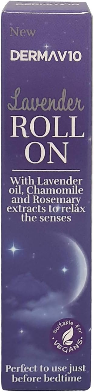 Derma V10 Lavender Roll On, 10 Ml (Pack Of 24)