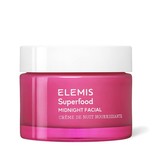 Elemis Superfood Midnight Facial, 50Ml – Prebiotic Sleeping Night Cream For Face, Nourish, Moisturize, Replenish & Revive Dry Skin, Overnight Hydrating Skincare For All Skin Types, Face Moisturizer