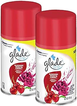 Glade Automatic Spray Air Freshener Refill TzSBx, 2Units (Blooming Peony and Cherry) : Health & Household