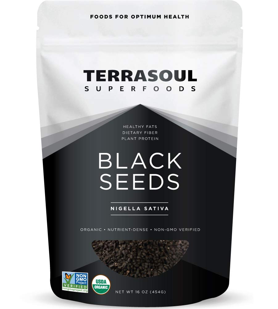 Terrasoul Superfoods Organic Black Cumin Seeds (Nigella Sativa), 1 Lb