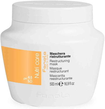 Fanola Restructuring Mask, Nourishing And Detangling Action For Dry And Frizzy Hair, Enriched Formula With Milk Proteins, 500