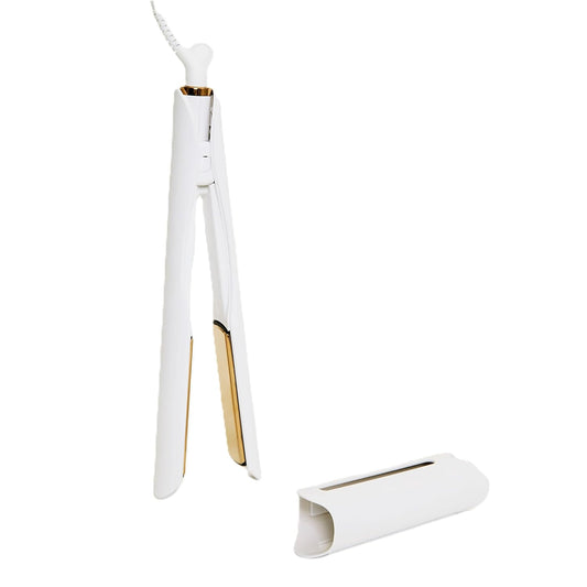 Kristin Ess 3-In-One Titanium Flat Iron Hair Straightener, Curling Iron + Beach Waver - Travel Cap - 440 Degree + Dual Voltage + Auto Shut Off - 1.25" Ion Straightener + Curler 2-In-1 Combo + Crimper