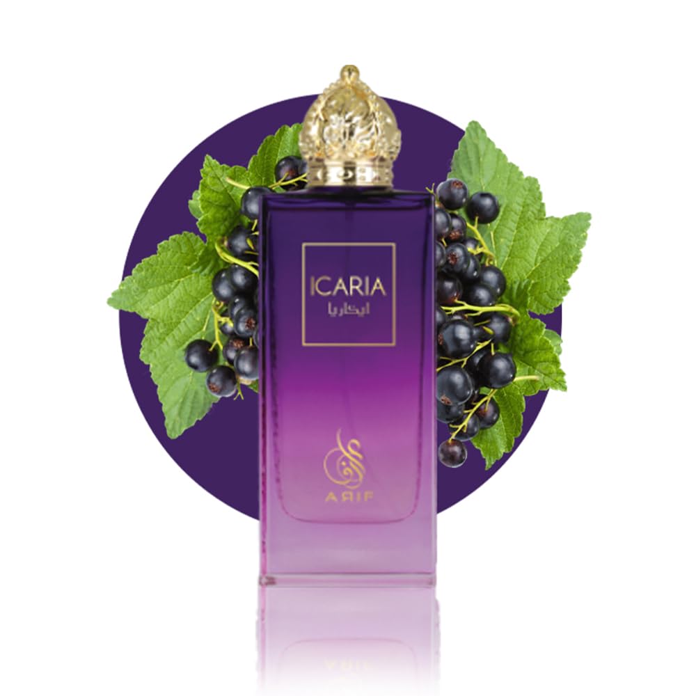 Icaria Perfumes – Fruity Floral Eau De Parfum For Women – Long-Lasting, Fresh Pear, Iris, Jasmine, Orange Blossom & Patchouli – Elegant & Luxurious Perfume – 3.4 Oz