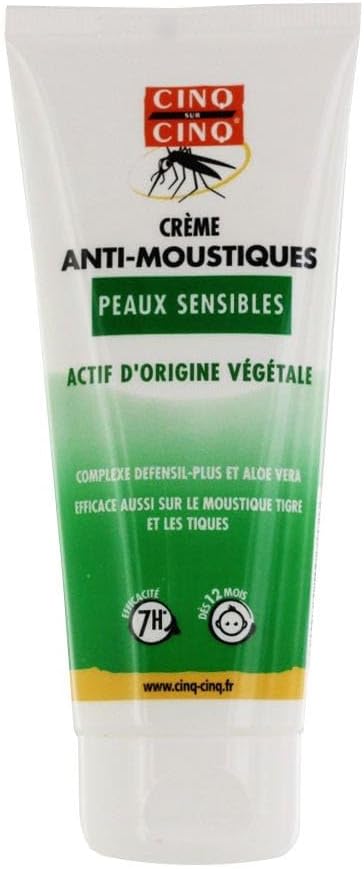 Cinq Sur Cinq Natura Anti-Mosquitoes Cream Sensitive Skins 100Ml