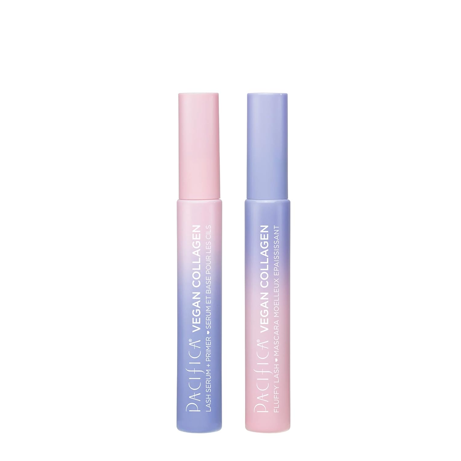 Pacifica Beauty, Vegan Collagen Fluffy Lash Duo, Black Mascara for Volume and Length + Conditioning Lash Serum & Primer, Feathery Full Fashes, Cruelty Free, Pack of 2 : Beauty & Personal Care