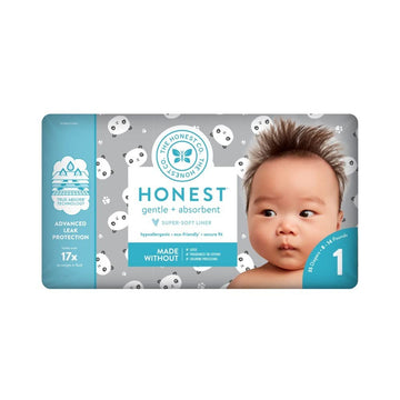 The Honest Company Pandas Size 1 Diapers, 35 Ct