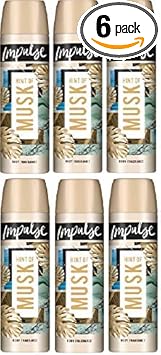 Impulse Hint Of Musk Body Spray 75 Ml - Pack Of 6