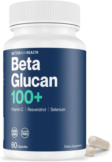 Better Way Health Advanced Immune Readiness – 1,3/1,6 Beta Glucan With Vitamin C, Selenium & Resveratrol – Immune Support Supplement For Nk Cells & Phagocytosis – 60 Capsules