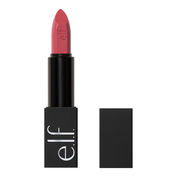 E.L.F. O Face Satin Lipstick, Richly Pigmented, Nourishing & Long-Lasting Creamy Lipstick, Infused With Jojoba, Vegan & Cruelty-Free, No Doubt
