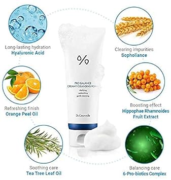 Dr.Ceuracle Pro Balance Creamy Deep Cleansing Foam - Korean Daily Hydrating Facial Wash, Oil & Moisture Balance Cleanser (150 Ml / 5.07 Fl. Oz.) : Beauty & Personal Care