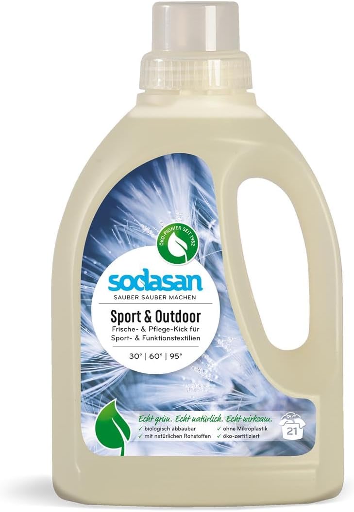 Sodasan Active Sportwasch 750 Ml Fresh Liquid Laundry Detergent