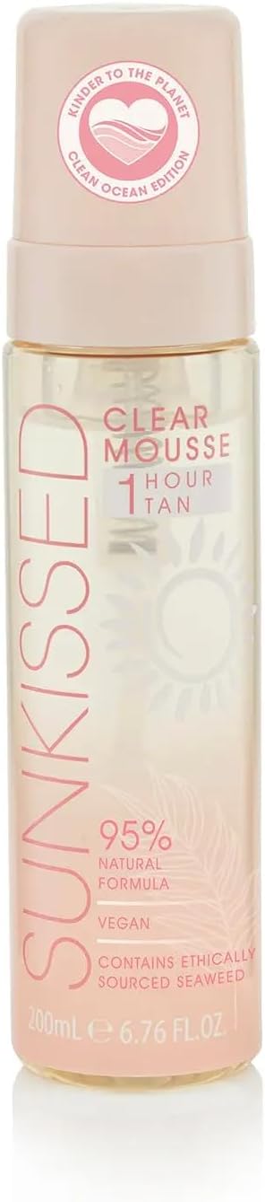 Sunkissed Clear Mousse 1 Hour Tan - Clean Ocean Edition 200Ml