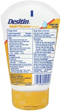 Desitin Skin Protectant And Diaper Rash Ointment Multi-Purpose With Vitamins A & D, Travel Size, 3.5. Oz Tube