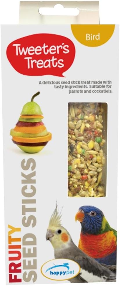 Tweeters Treats Seed Sticks For Parrots FruityPack of 6 :Pet Supplies