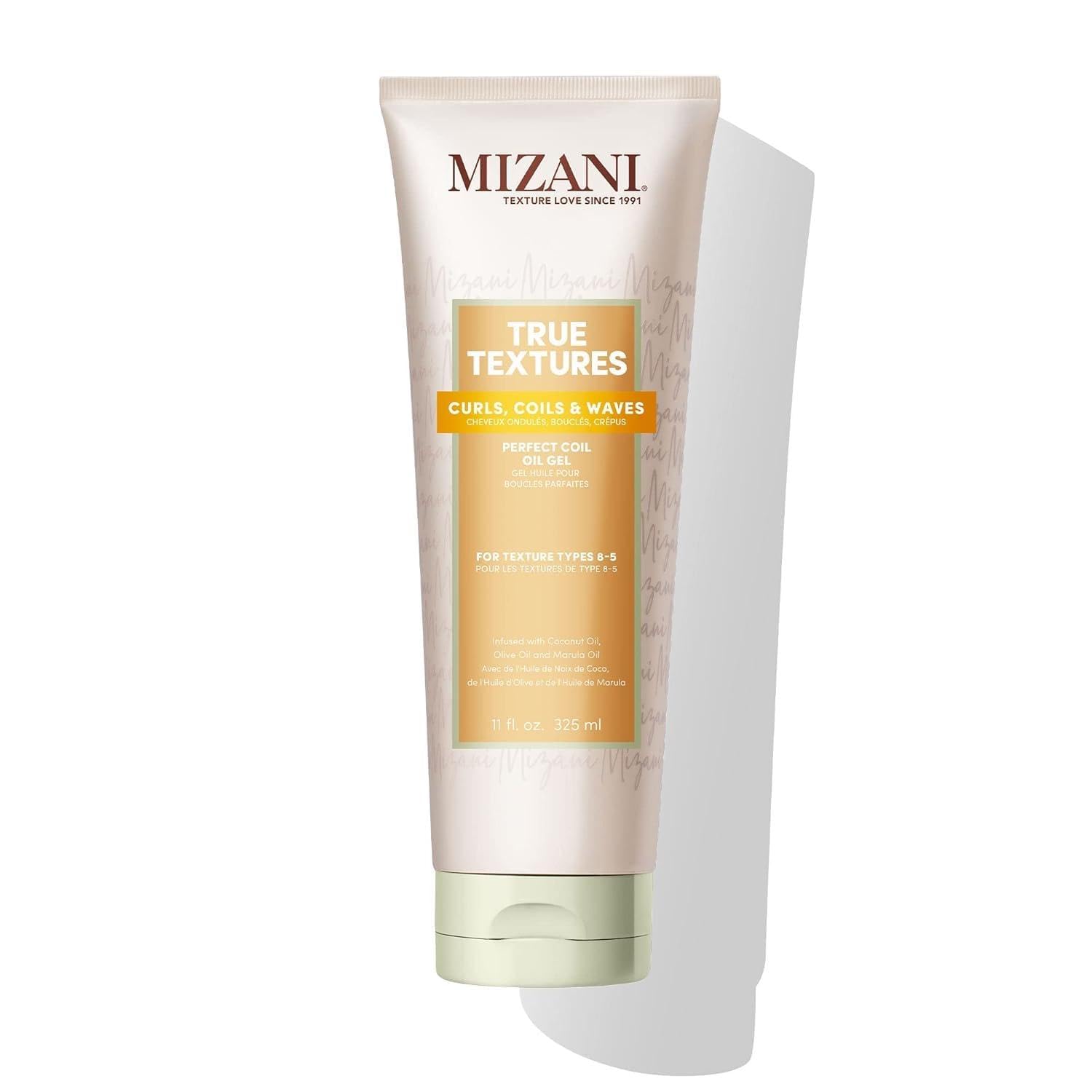 Mizani True Textures Perfect Coil Oil Gel - Curly Hair Gel Styler, Moisturizes And Fights Frizz With Coconut Oil, Paraben & Silicone-Free, For Curly & Dry Hair