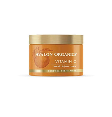 Avalon Organics Skin Moisturizer With Vitamin C, 1.7 Oz, Dermatologist Tested, Plant-Based Formula, Cruelty-Free