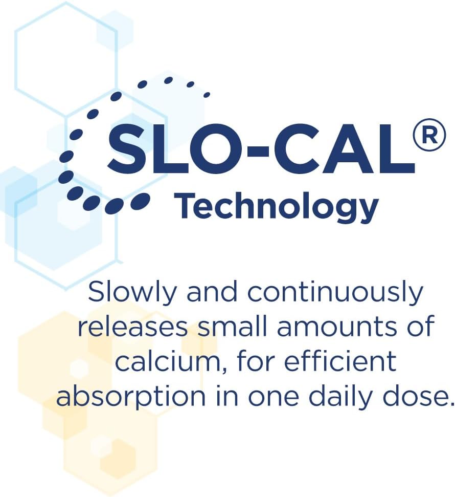 Citracal Slow Release 1200, 1200 Mg Calcium Citrate With Vitamin D (1000 Iu), Vitamin D3, Bone Health Support, Calcium Supplement For Ages 12+, 80 Count : Health & Household
