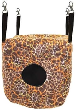Exotic Nutrition Cozy Cube (Giraffe) - Hammock For Sugar Gliders, Hedgehogs, Chinchillas, Rats, Ferrets, Guinea Pigs, Rabbits, Hamsters, Squirrels, Parrots, Birds