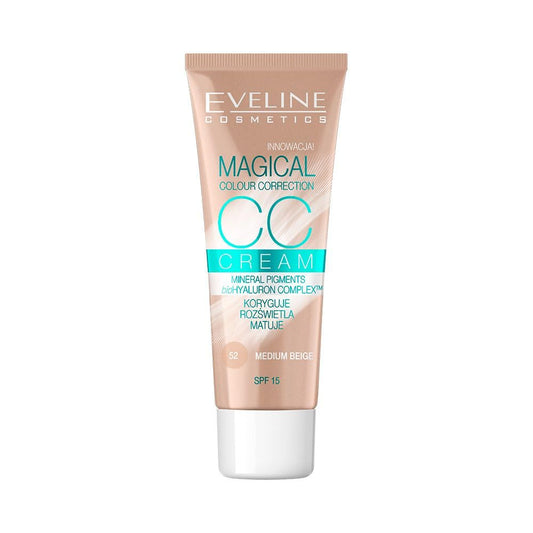 Eveline Cosmetics Magical Cc Cream 52 Medium Beige : Beauty & Personal Care
