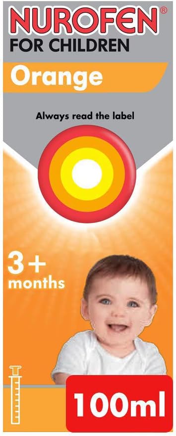 Nurofen Baby 3+ Mths Fever And Pain Relief Orange 100Ml