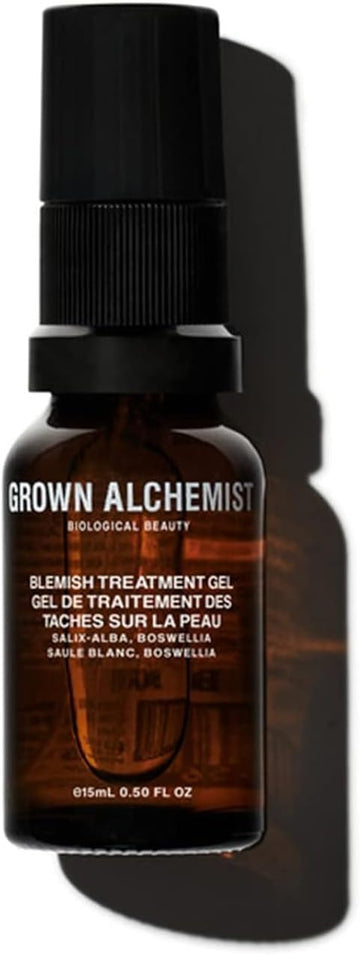 Grown Alchemist Blemish Control Acne Treatment Gel - Salix-Alba, Boswellia, Organic Spot Treatment For Face With Zinc, Antioxidants And Exfoliating Salicylic Acid - Refine Pores For Clear Skin, 15 Ml