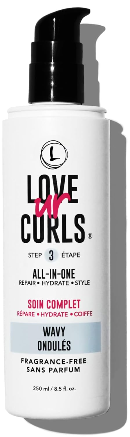 LUS (Love Ur Self) Fragrance Free All-in-One Styler for Natural Wavy Textured Hair- Repair, Hydrate and Style with Shea Butter and Moringa - 8.5oz