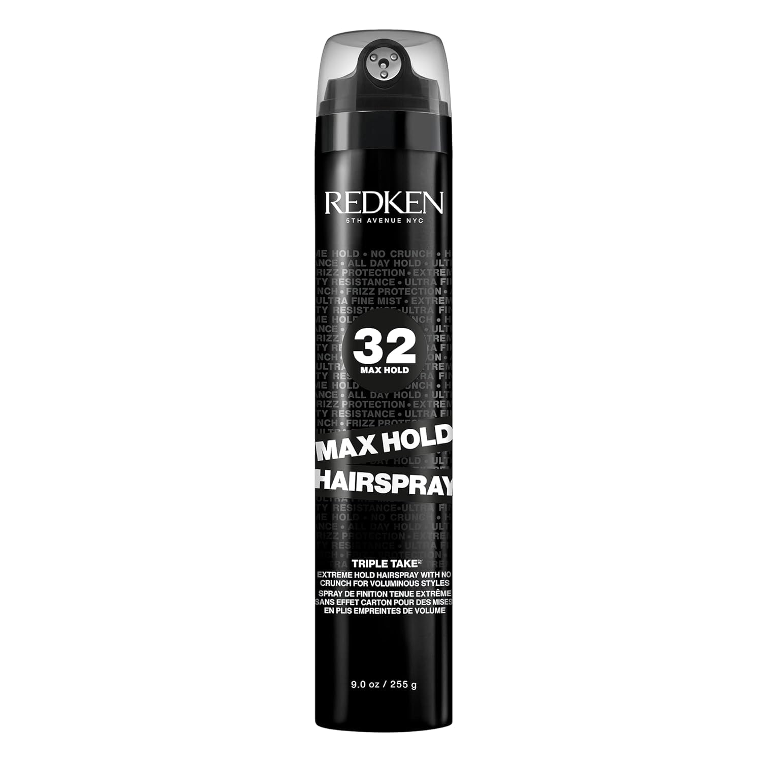 Redken Max Hold Hairspray 32 | Extreme Maximum High Hold Hairspray | Long-Lasting Lift & Body | All-Day Style Control | Dry Finish | 24 Hour Humidity Resistance | For All Hair Types