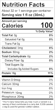 Liquacel Concentrated Liquid Protein, Sugar-Free Unflavored Flavor, 32Oz Bottle – Collagen Whey Arginine : Health & Household