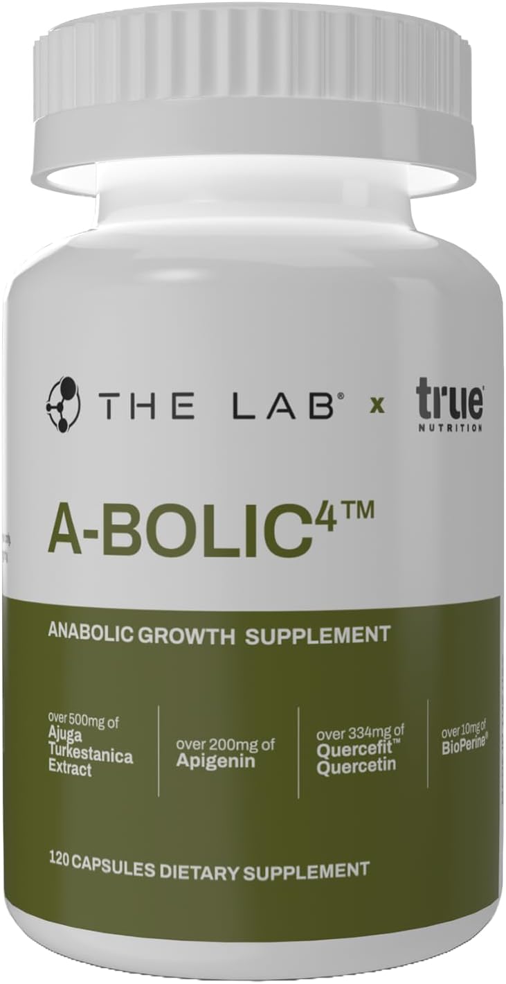 A-Bolic4 Advanced Anabolic Boost Supplement | Support Healthy Anabolic Growth Naturally With Turkesterone, Apigenin, Quercefit™ Quercetin | 120 Capsules