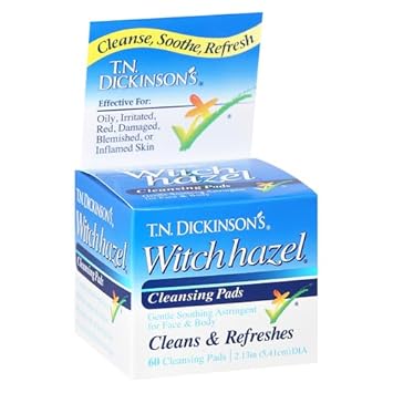 T.N. Dickinson'S Witch Hazel Cleansing Pads, 60 Count