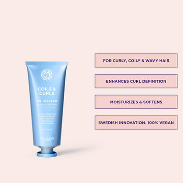 Maria Nila Coils & Curls, For Curly & Wavy Hair, Jojoba Oil To Stay Hydrated While Washing, Shea Butter For Curl Enhancement, 100% Vegan