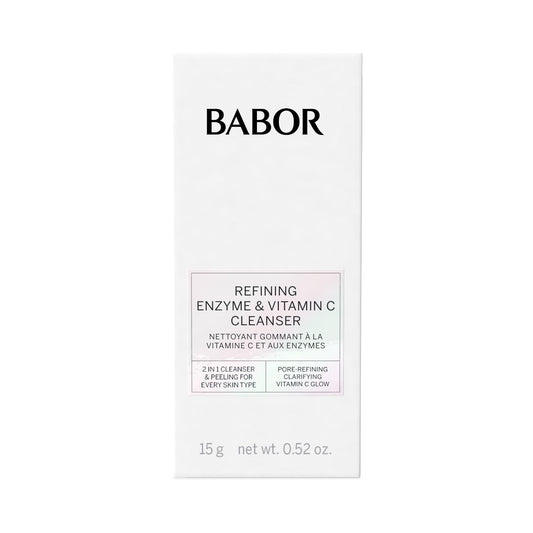 Babor Refining Enzyme & Vitamin C Cleanser, Enzyme Powder Cleanser, Exfoliating Face Wash Polish, Gentle Facial Scrub To Brighten And Even Complexion