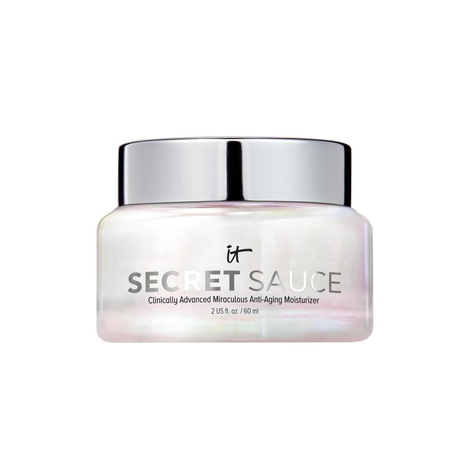 It Cosmetics Secret Sauce Anti-Aging Moisturizer - Hydrating & Plumping Facial Cream - For Fine Lines, Wrinkles, Dark Spots - Vegan - Day Or Night - 2 Fl. Oz