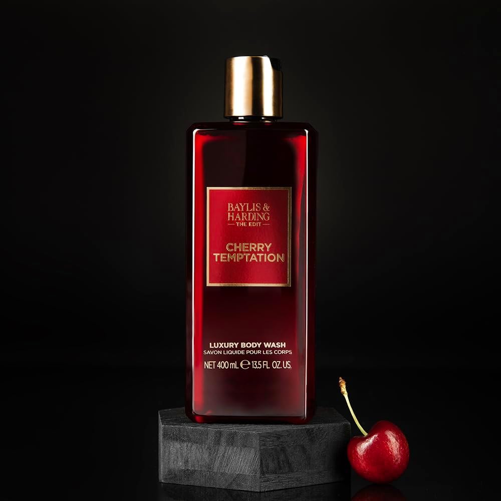 Baylis & Harding The Edit Cherry Temptation 2 Bottle Set, 400 ml Hand Wash & 400 ml Hand Lotion - Vegan Friendly (Pack of 1) : Amazon.co.uk: Beauty