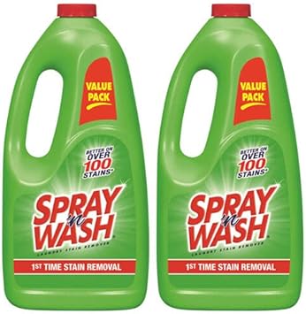 Spray 'n Wash Pre-Treat Laundry Stain Remover Refill, 60 fl oz Bottle (Pack of 2) : Health & Household