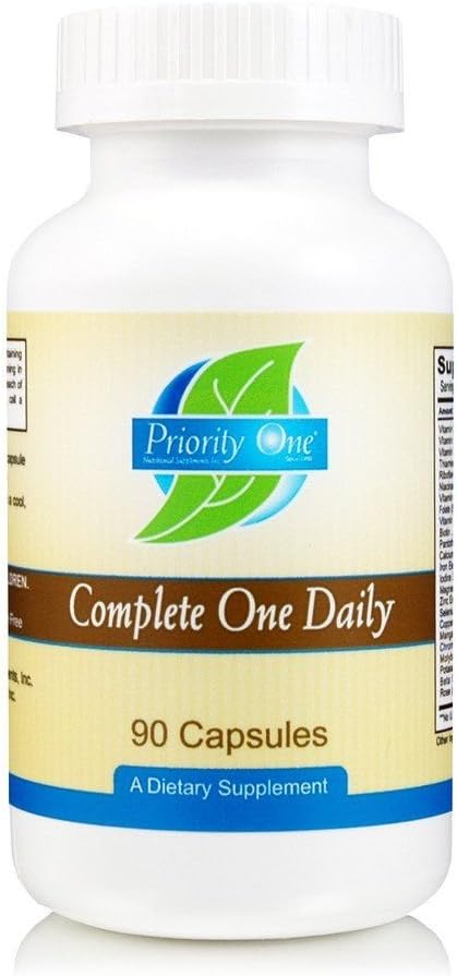 Priority One Vitamins - Complete One Daily - 90 Capsules - Multi Vitamin Mineral Complete Complex