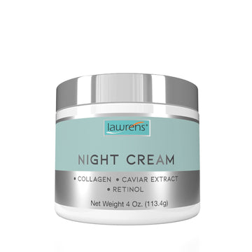 Night Cream With Collagen, Caviar Extract & Retinol - Repair And Moisturize Skin At Night - 4 Oz
