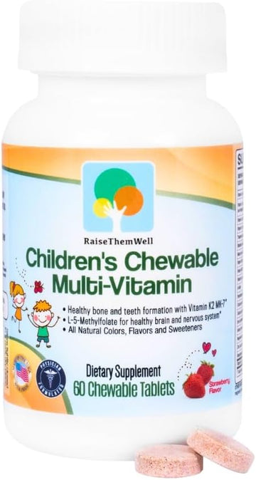 Kids Vitamin C & Immune Support, Citrus Chewables For Children, Natural Immune Booster With Zinc & Elderberry + Kids Vitamin Pdf, Doctor Formulated, 60 Tasty Tablets