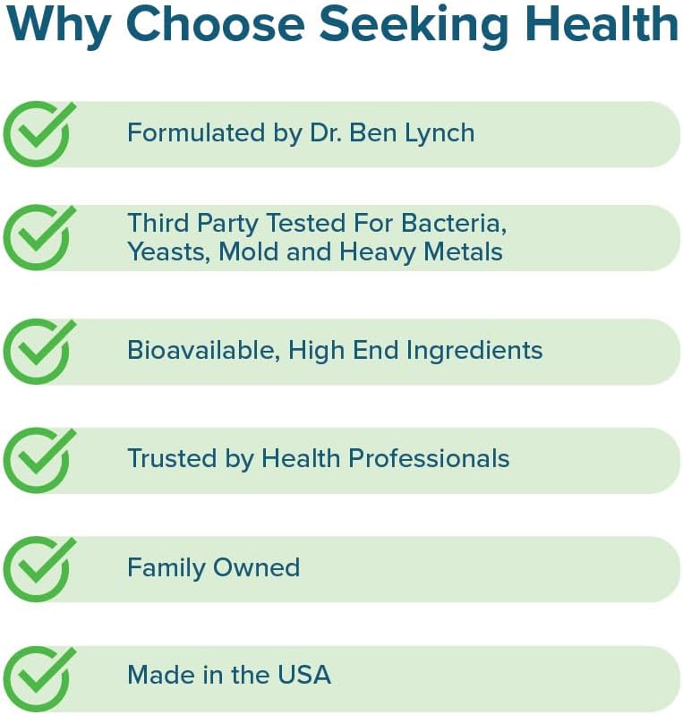 Seeking Health Multivitamin One MF, 1 a Day Multivitamin Supplement for Adults, Methyl-Free Bioavailable B12 and Folinic Acid, Vitamin A, PQQ, MTHFR Support, Vegetarian Capsules (45 Capsules) : Health & Household
