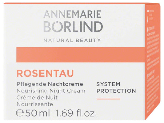 Annemarie Börlind – Rose Dew Nourishing Night Cream – Protecting And Firming Facial Care, With Alpenrose Extract And Avocado Oil, Vegetarian, 1.69 Fl. Oz