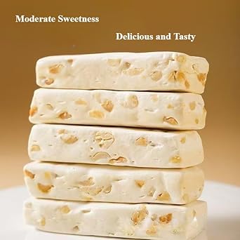 Peanut Salty Nougat, Soft Brittle Nougat, Sweet And Salty Nougat Candy, Handmade Candies, Soft And Chewy, Individual Packing, Ideal For Snack Cupboard, Weddings, Valentines (60Bags)