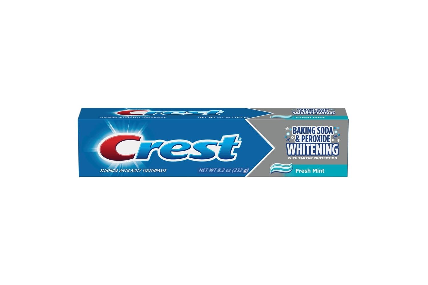 Crest Bspx Whitening8.2 Size 8.2Z Crest Baking Soda & Peroxide Toothpaste W/Tartar Control Fresh Mint