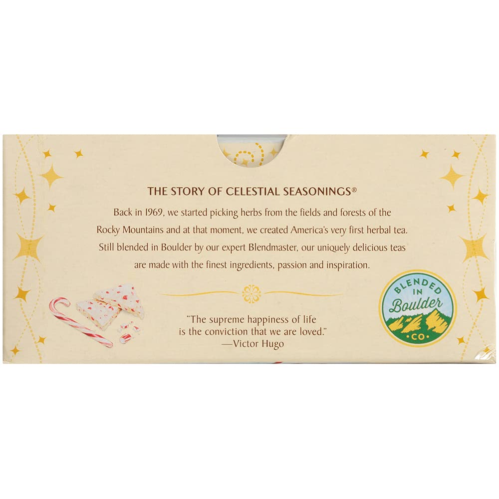 Celestial Seasonings White Tea, White Chocolate Peppermint, Contains Caffeine, 20 Tea Bags (Pack Of 6)