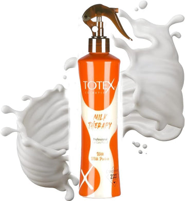 Totex Professional Two Phase Milk Therapy | Leave In Spray Conditioner | Detangler For Dry Damaged Hair Care Product | Shampoo Conditioner 400 Ml / 13,52 Fl Oz