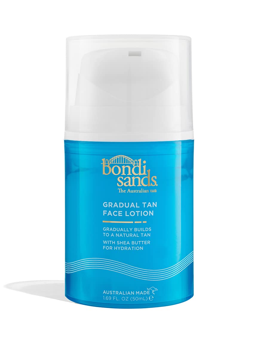 Bondi Sands Gradual Tanning Face Lotion | Enriched with Shea Butter, Develops to a Gradual Tan for Nourished, Glowing Skin | 150 mL, 5.07 Fl. Oz