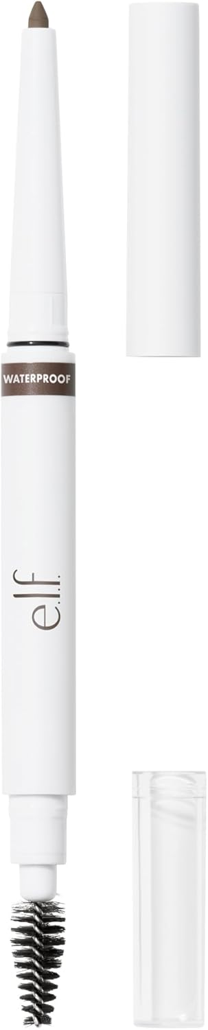 E.L.F. Instant Lift Waterproof Brow Pencil, Long-Lasting Eyebrow Pencil For Grooming & Shaping Brows, Vegan & Cruelty-Free, Neutral Brown (Pack Of 2)