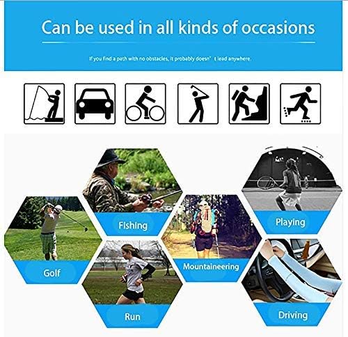 INFINIBYTE UV Sun Protection Sleeves for Men & Women – Anti-Tan Cooling Arm Covers for Outdoor Sports, Bike, Cricket, Running(PACKOF3)