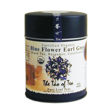 The Tao Of Tea, Blue Flower Earl Grey Black Tea, Loose Leaf, 3.5 Ounce Tin