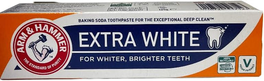 Arm&Hammer Baking Soda Extra White Care Toothpaste with Fluoride 125g - Pk of 2